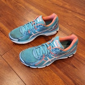 Asics GT 2000 Running Shoes T3P8N Women's Size 9.5 Bluefish/White/Electric Melon